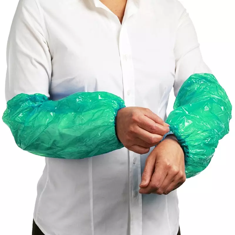Hycare disposable overmouw 40 mu polyethyleen 40 x 20 cm groen